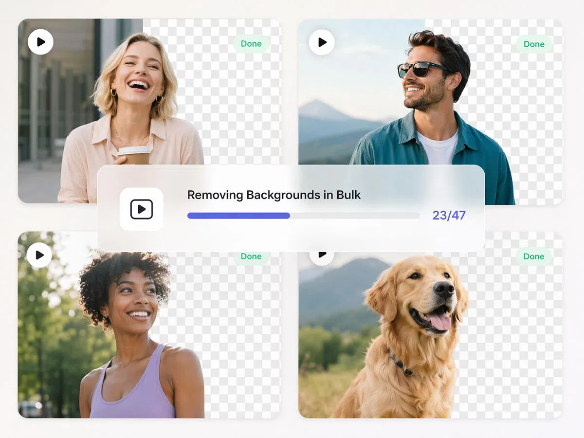 Remove Backgrounds From Clips in Bulk