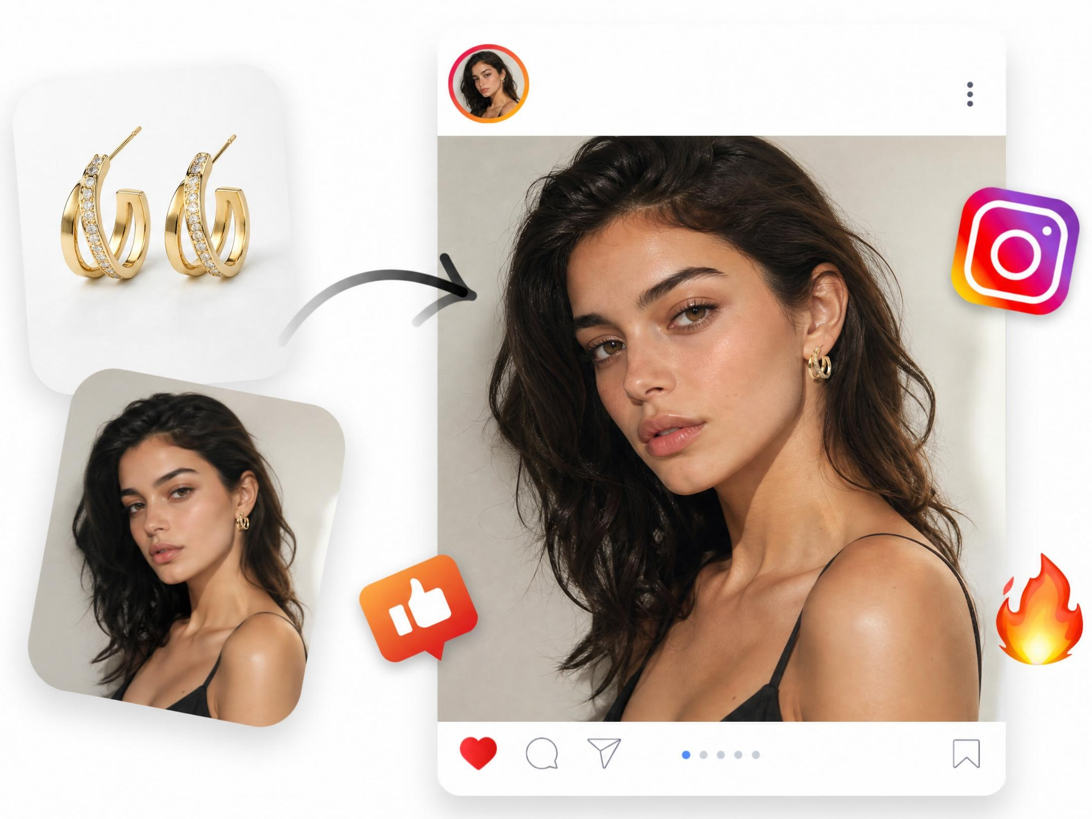 Generate Jewelry Try-On Images with AI Models