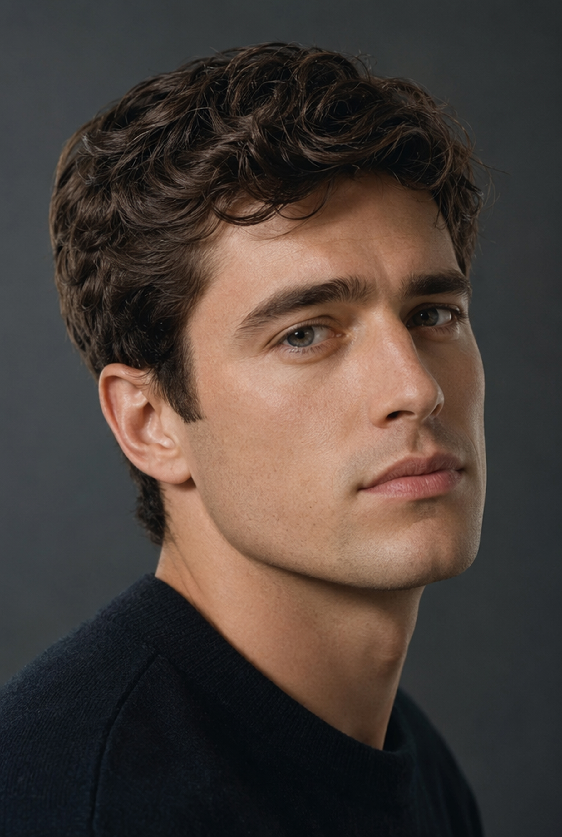 Original close-up portrait of an adult man