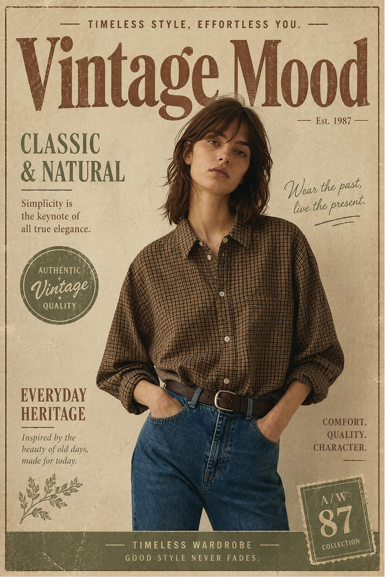 AI Generated vintage fashion poster