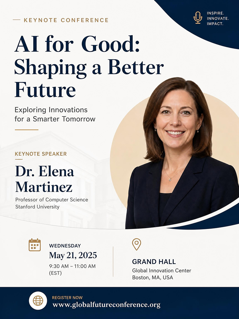 AI Generated Conference Flyer