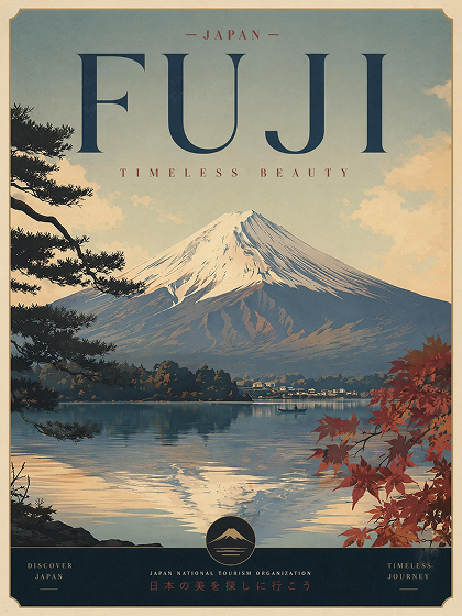 Japan travel poster