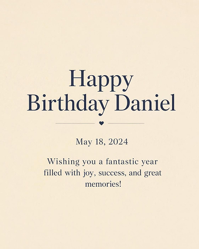 birthday party information