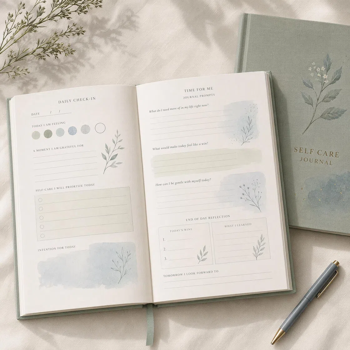 Self Care Journal Design