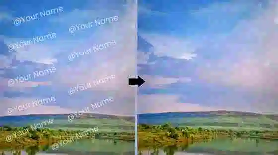 how to remove watermark from photo