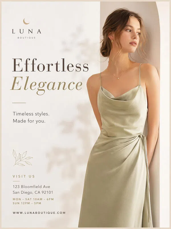 AI Generated clothing launch posters