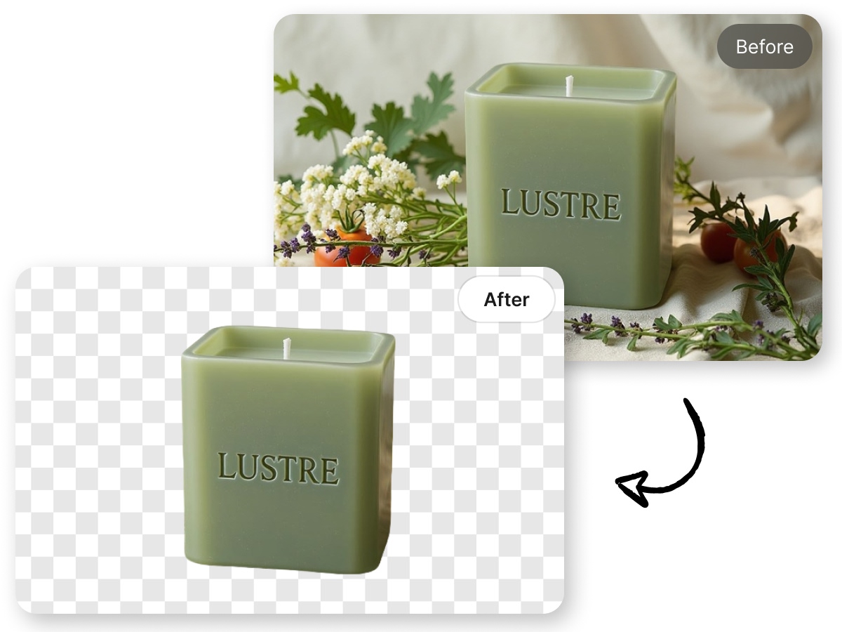 remove image background for candle