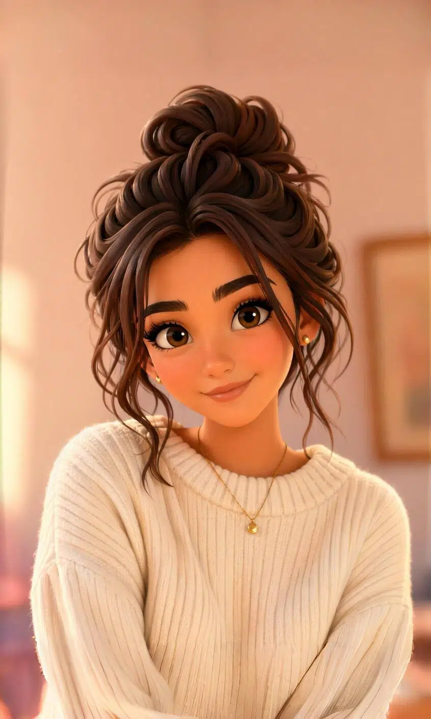 3D claymation portrait