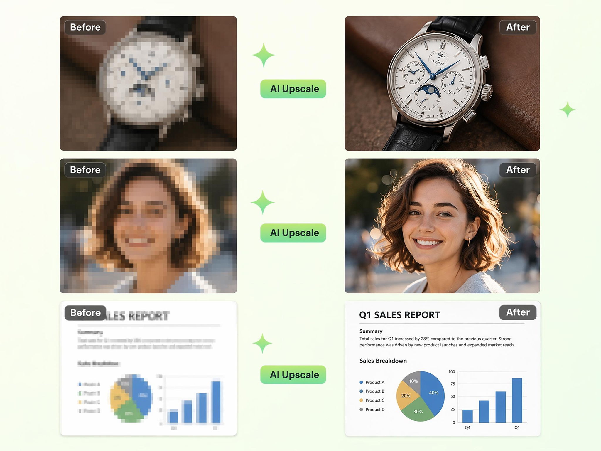 Works on Portraits, Products, and Documents