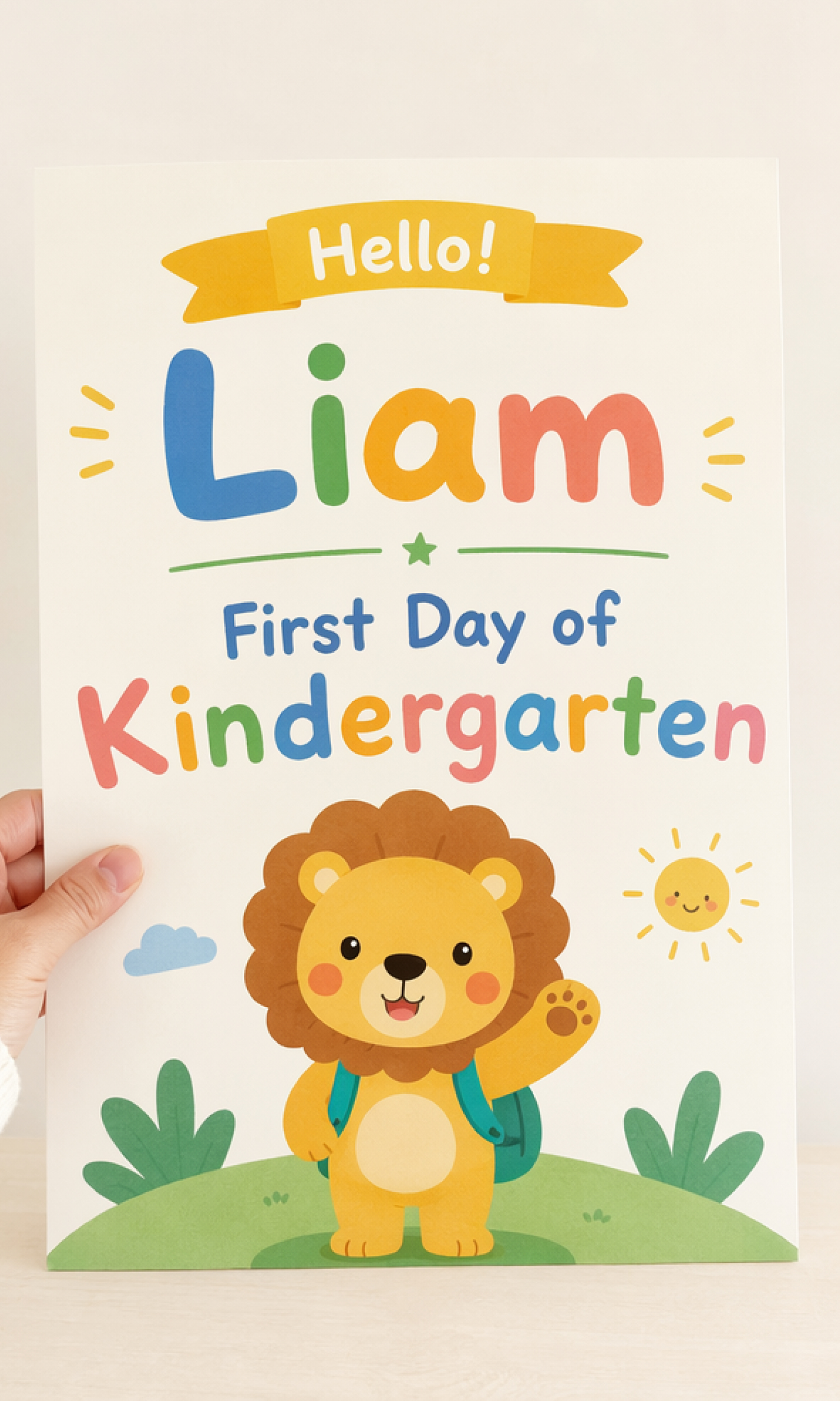 Kindergarten Milestone Sign