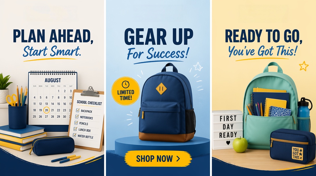Back-to-School ad: Create Versions for Each Shopping Stage