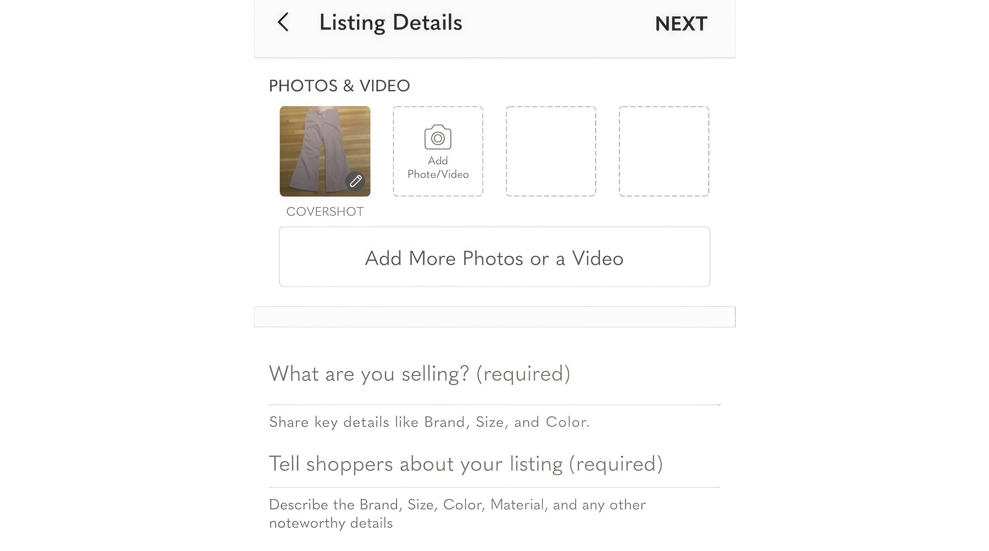 Complete listing details Complete listing details