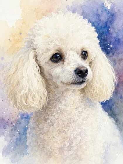 Watercolor Dog Portrait