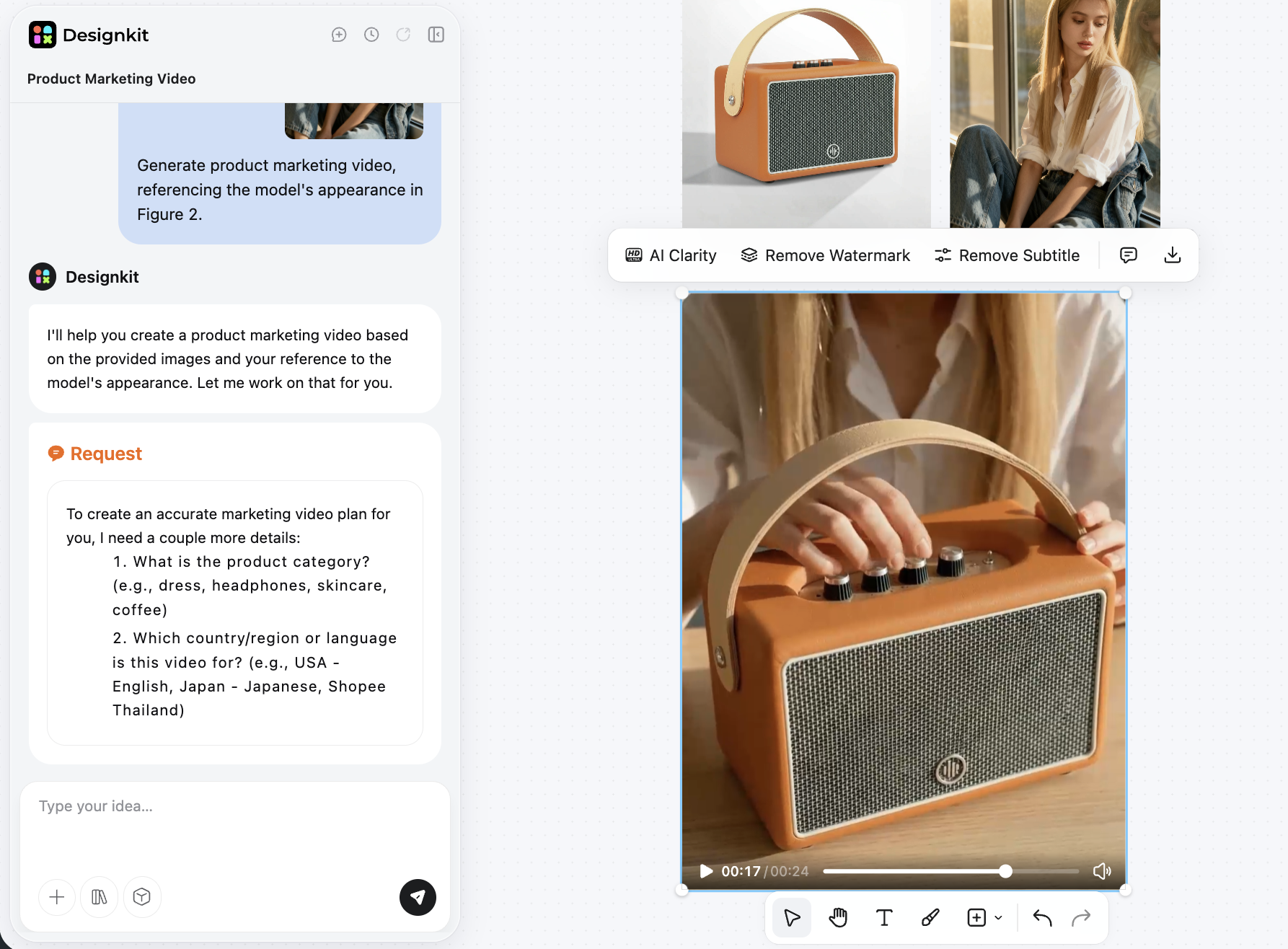 Preview and Export Product Launch Video