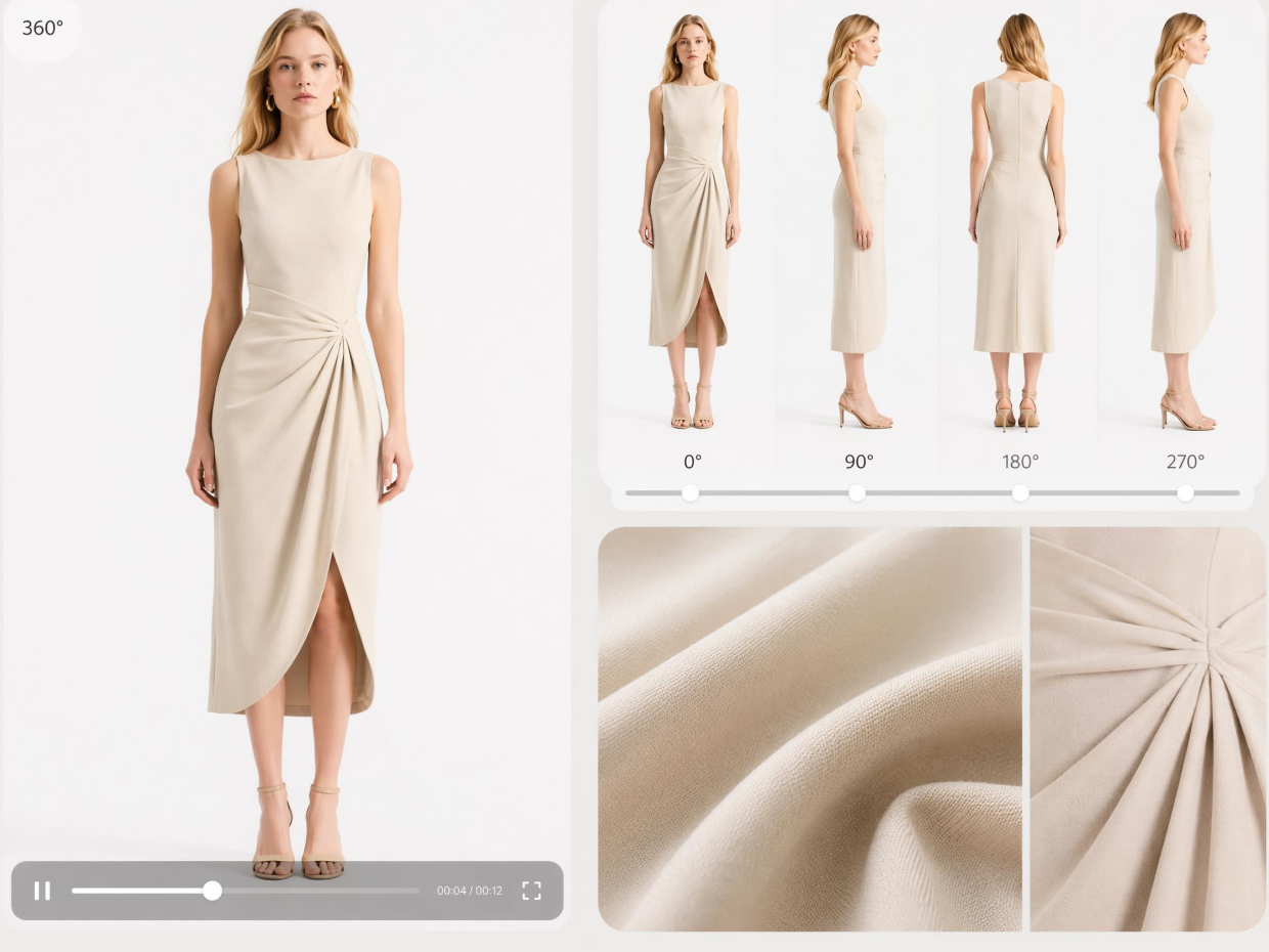 Fashion Brands: Let Shoppers See Fabric, Cut, and Structure From Every Side