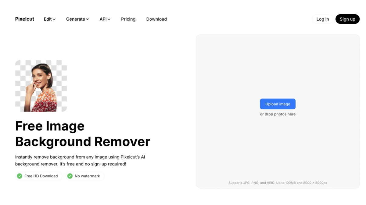 Pixelcut background remover