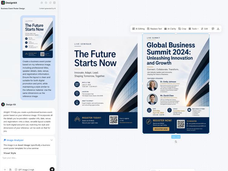 How to Design an Event Poster with AI