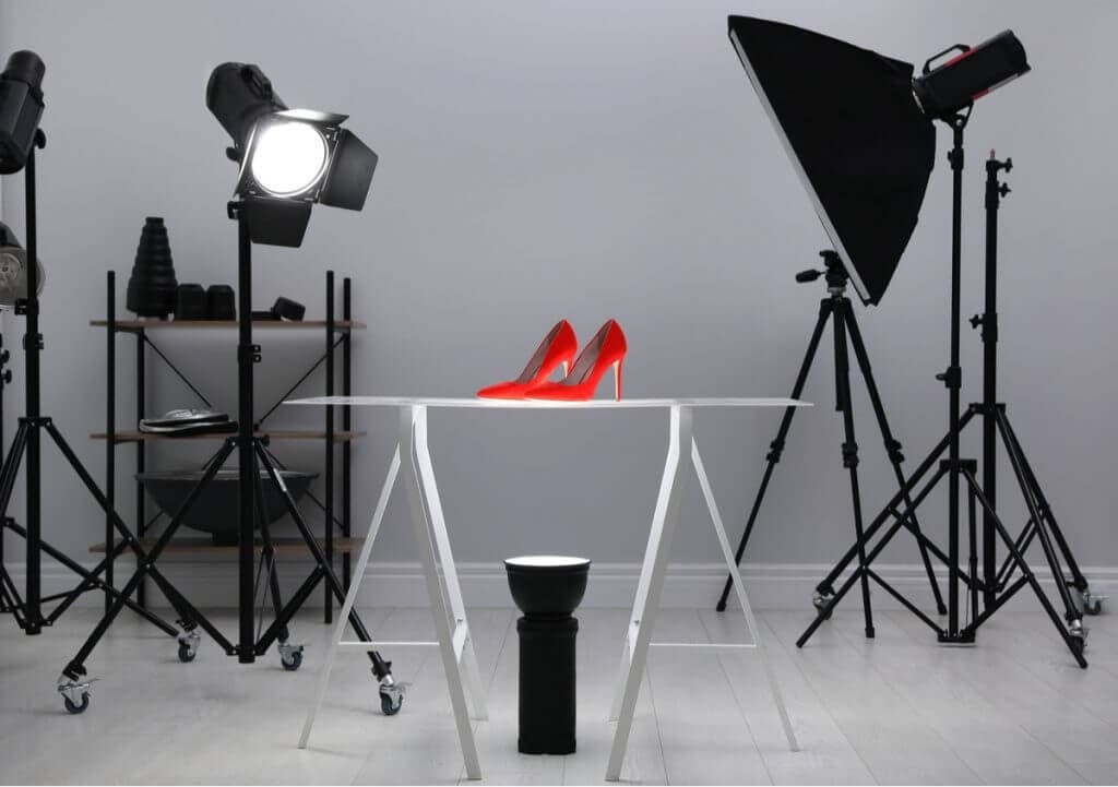 complete product photography set up