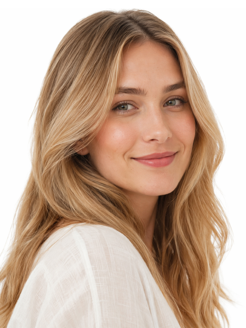 AI natural hair color previews on portraits