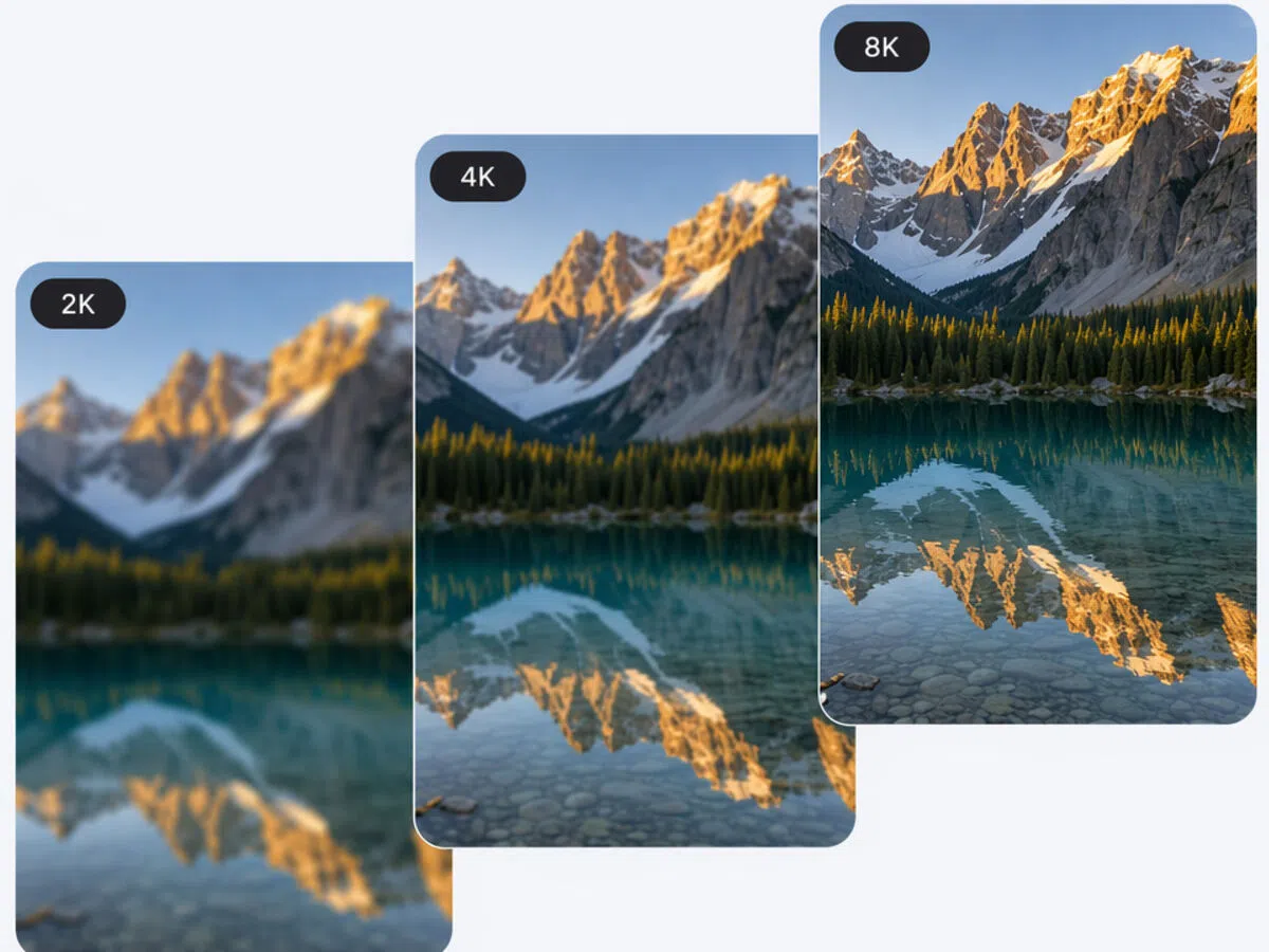 Enlarge Up to 4K or 8x in One Pass