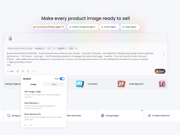 Generate Supplement Product images