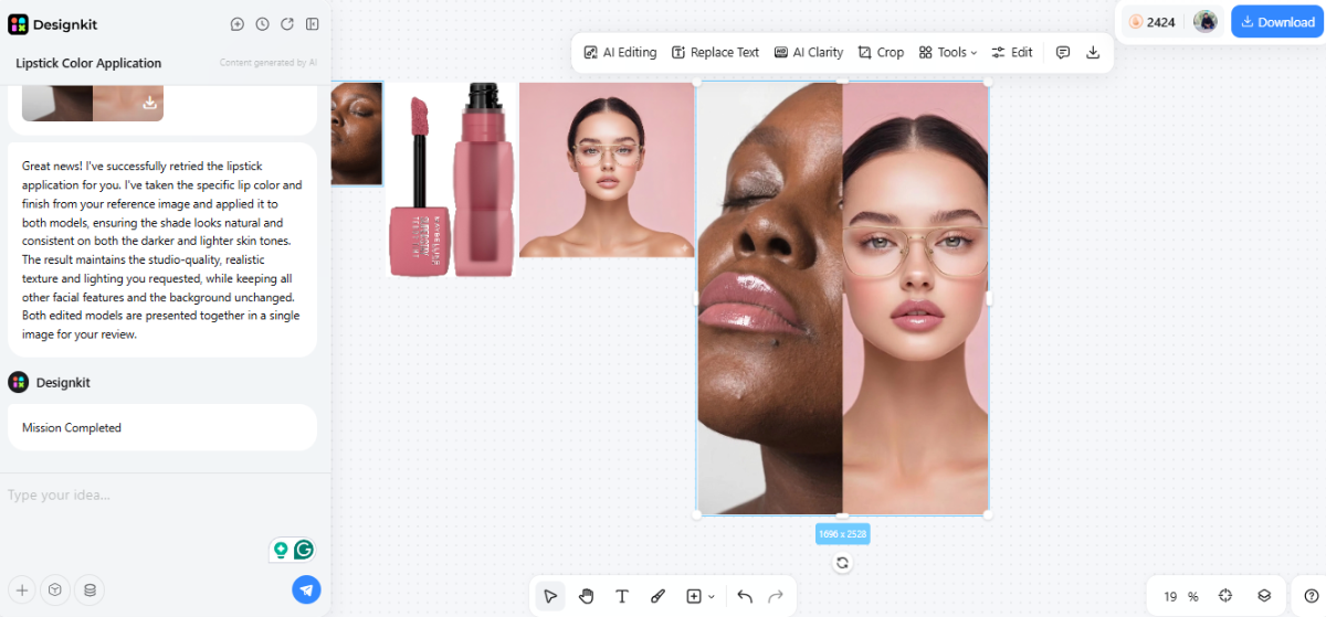 apply lipstick to multi skin tone