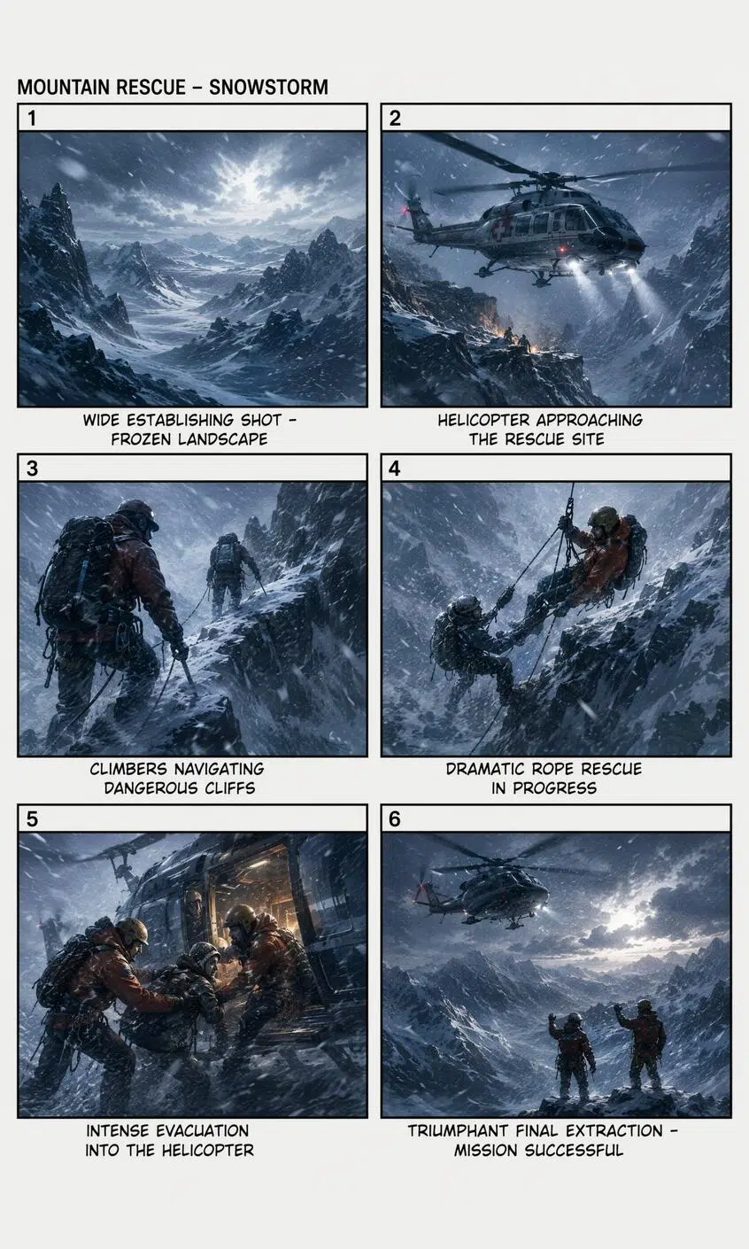 Action Sequence Storyboard