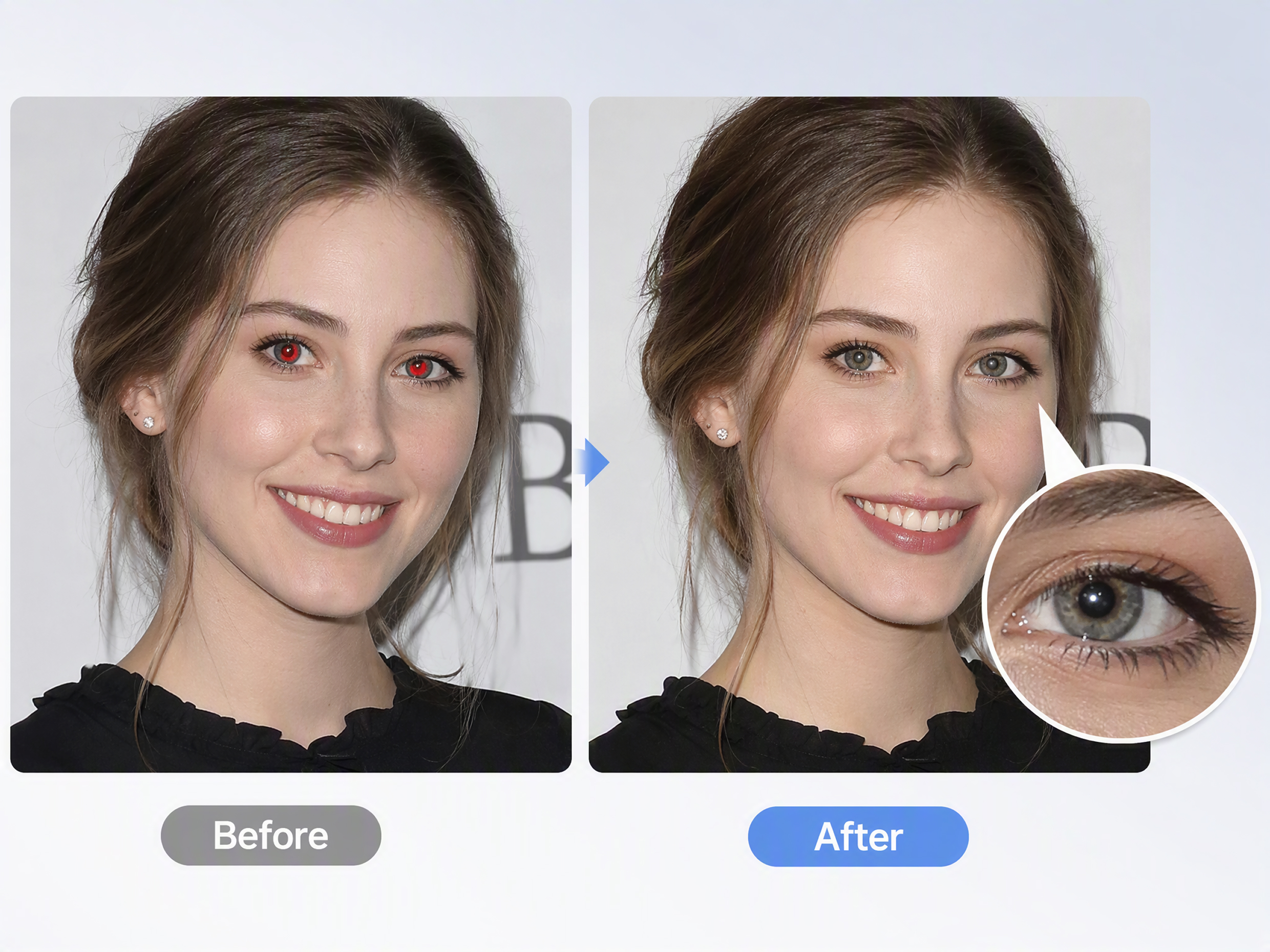 Restore Natural Eye Color, Leave the Face Intact