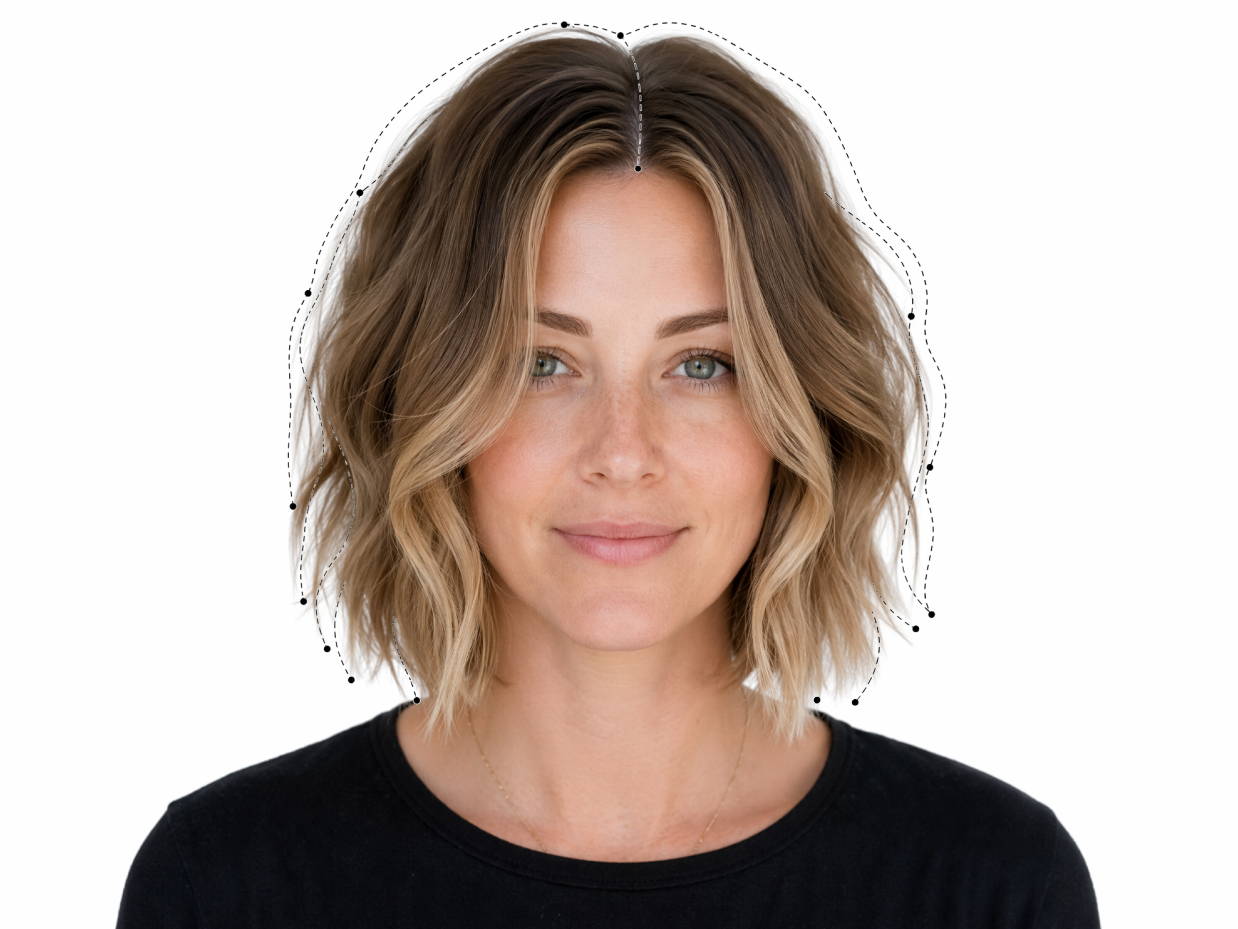 Maintain the Visible Hairstyle