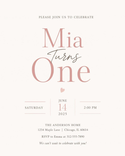 birthday party information