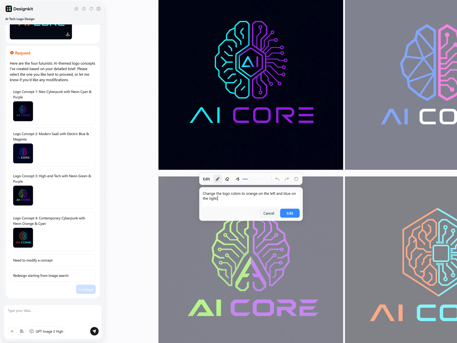 Generate Logo Concepts