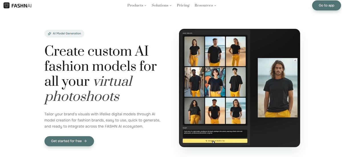 fashn ai model generator