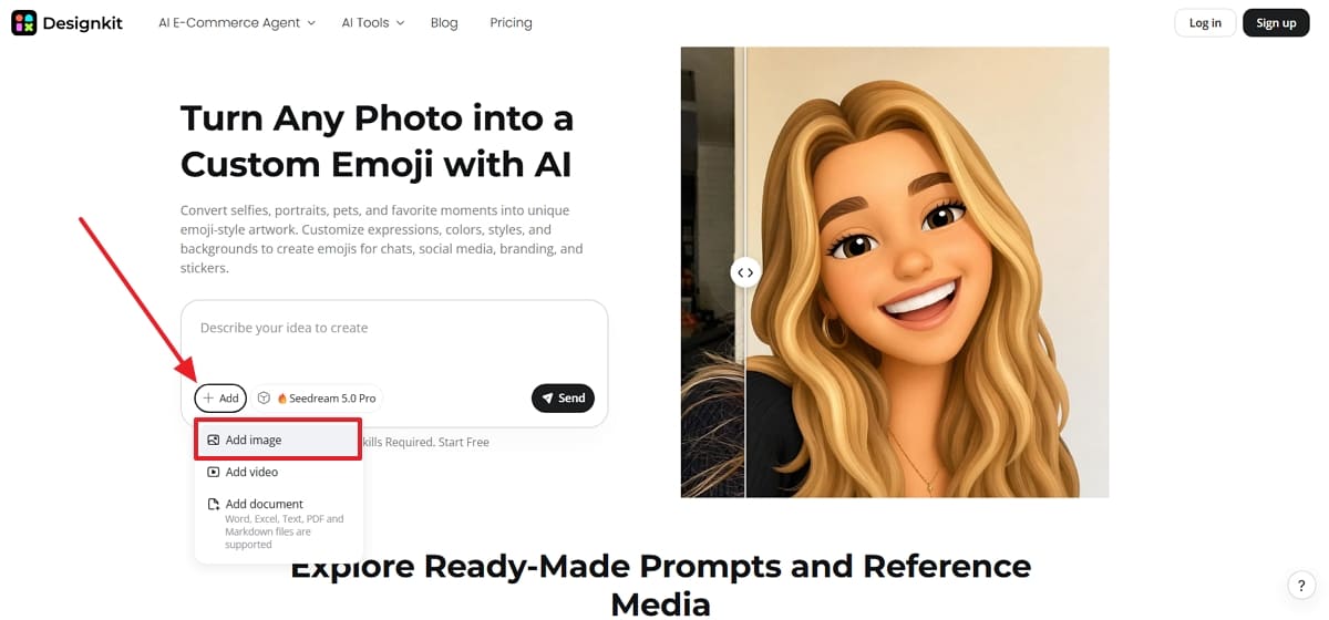 add photo to designkit add photo to designkit