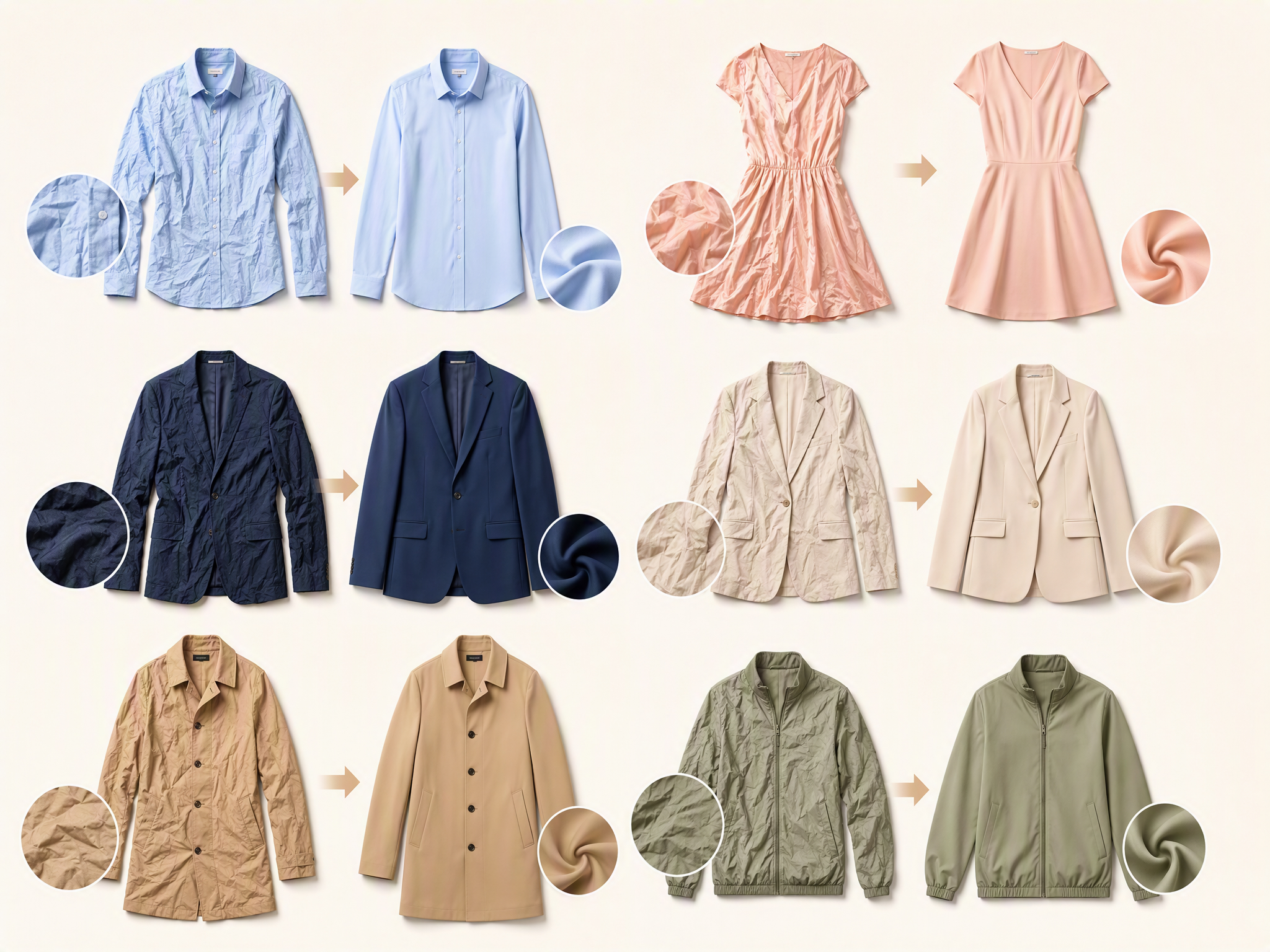 Retouch Different Garments in the Same Workflow