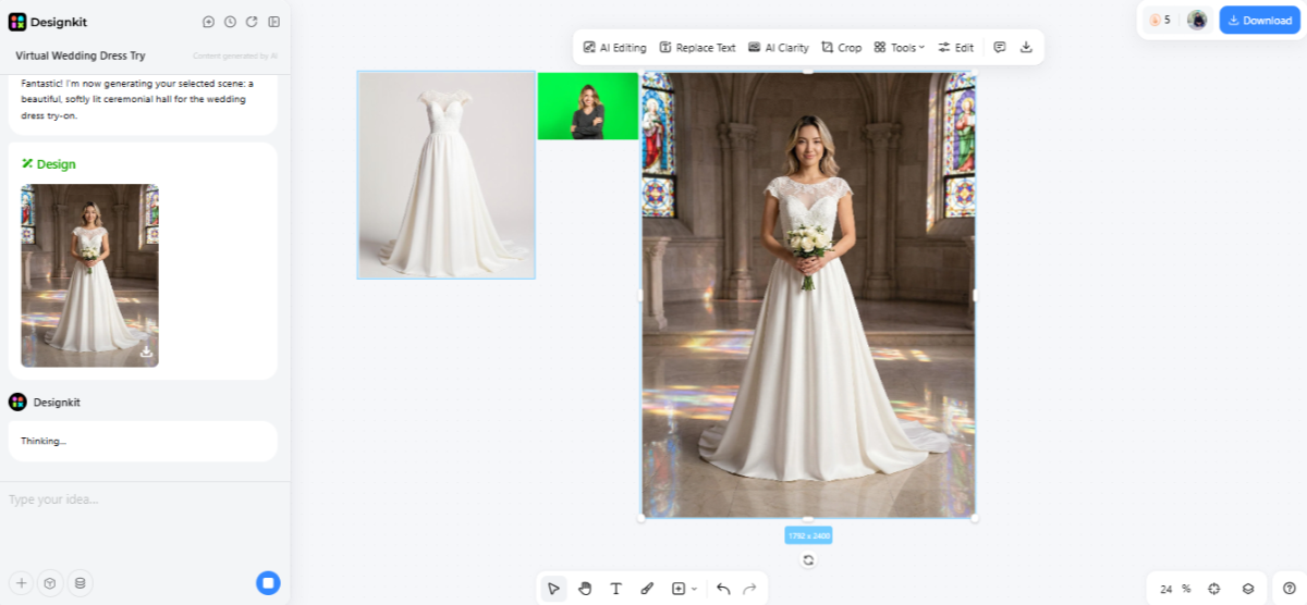 Designkit virtual try-on