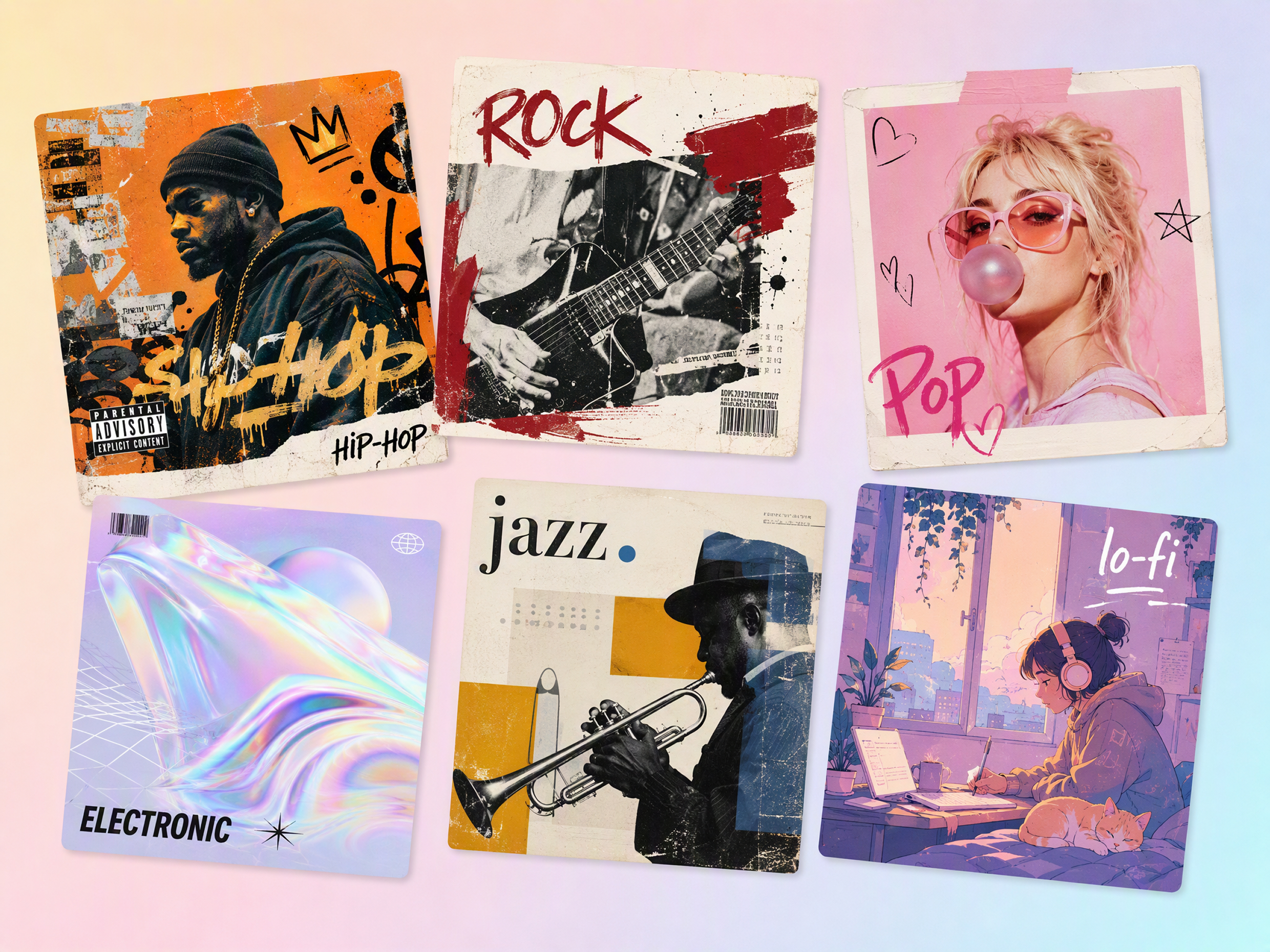 Match Album Artwork With Different Music Genres