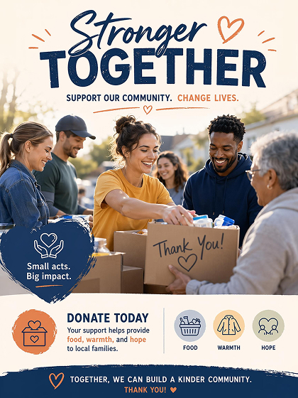 AI Generated Charity Poster
