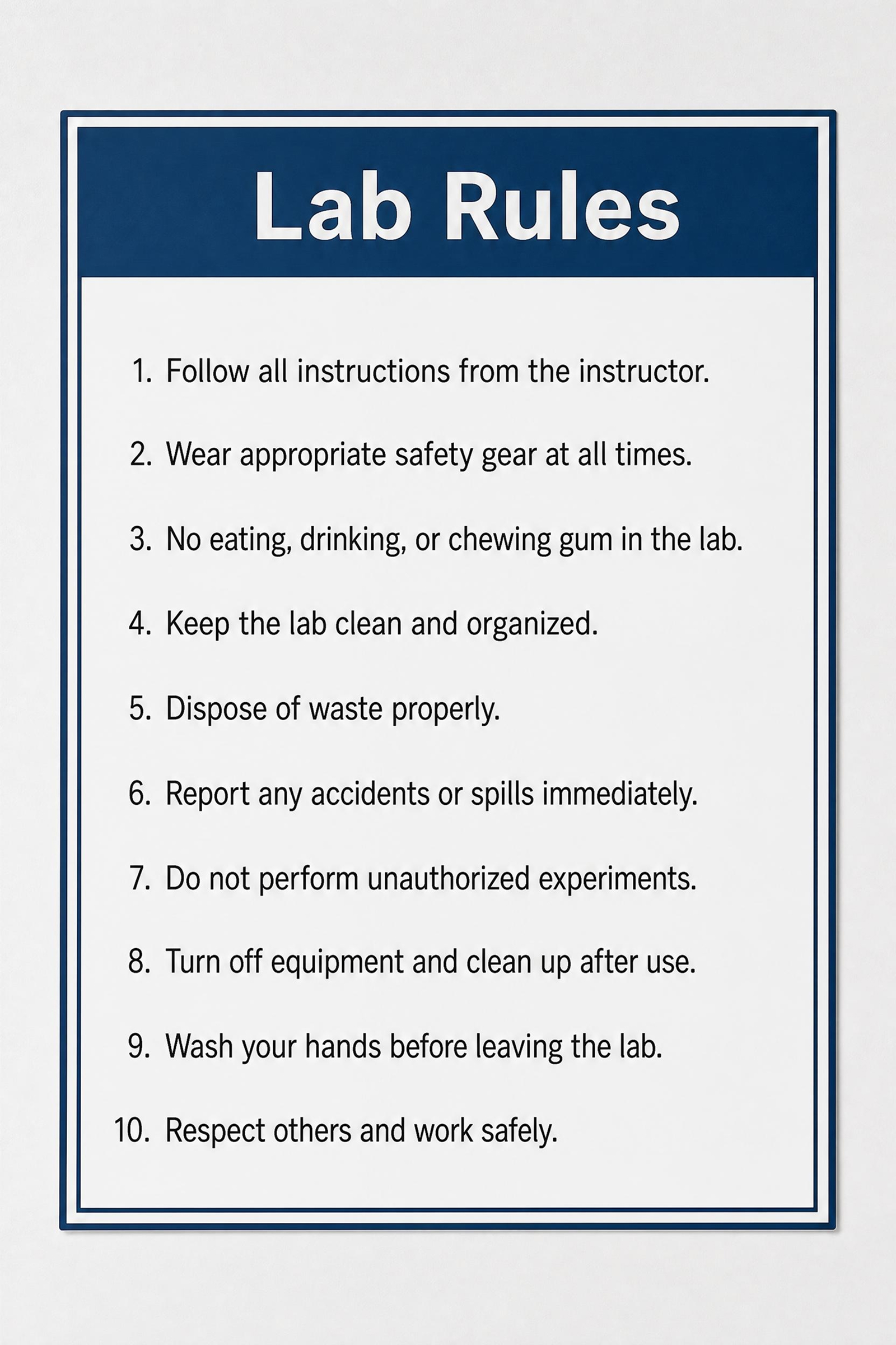 safety rule for AI safety poster generation