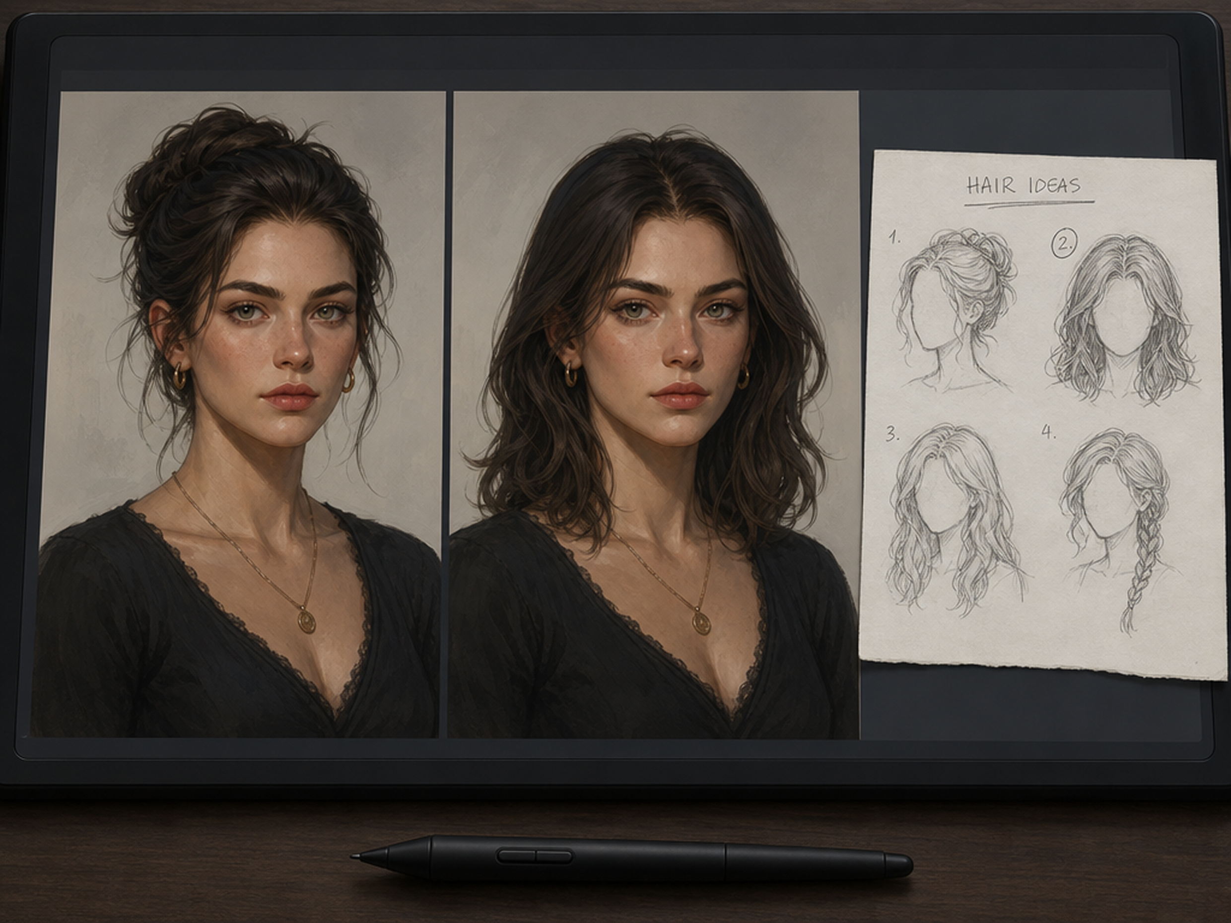 Shape a Character Through Hairstyle Concepts