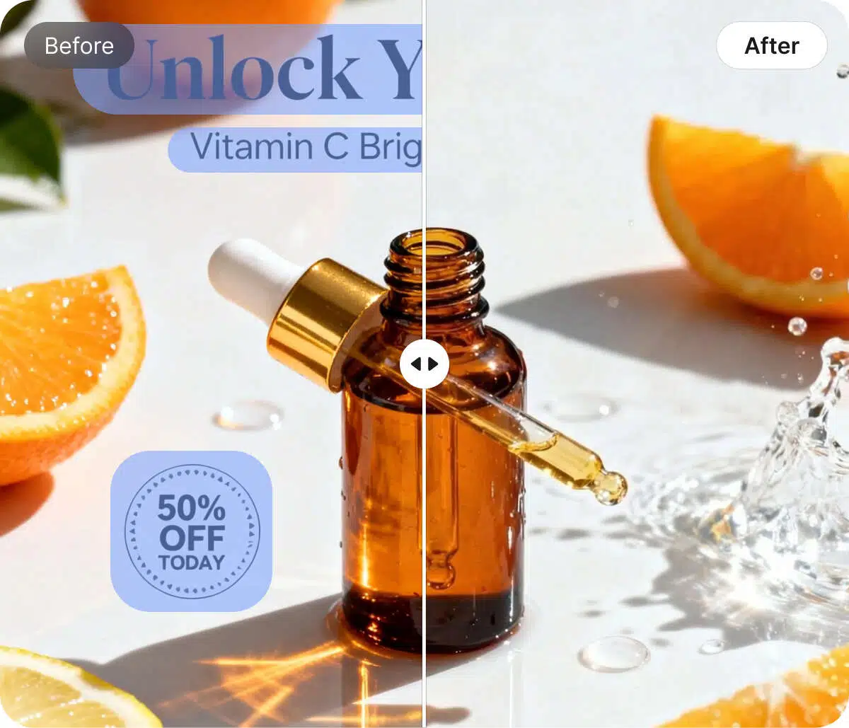 remove text from product image