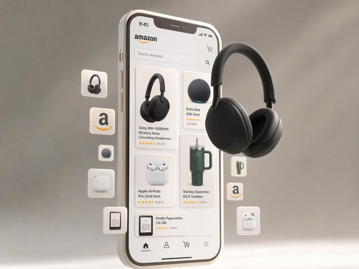 Amazon mobile product list