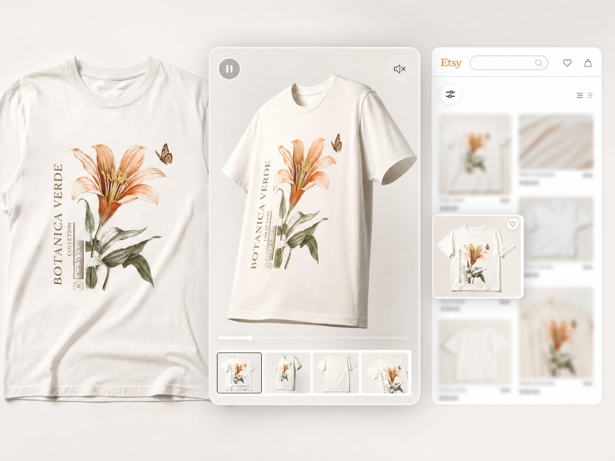 Product Mockups for etsy video
