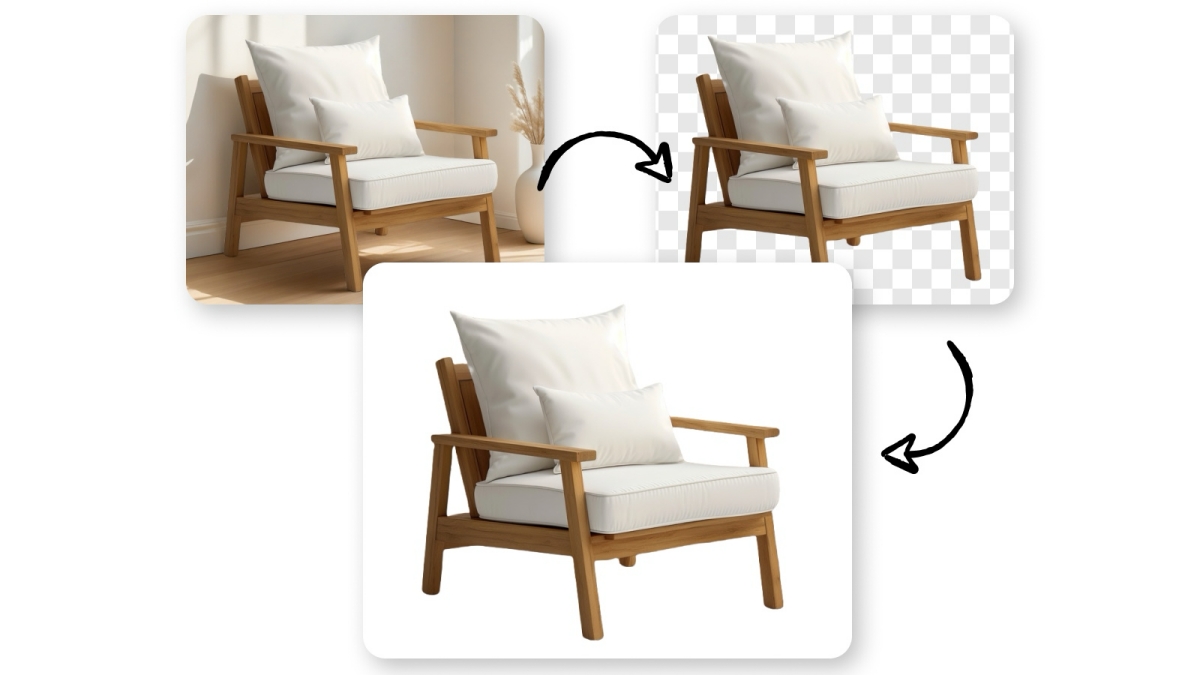 add a white background to product photo