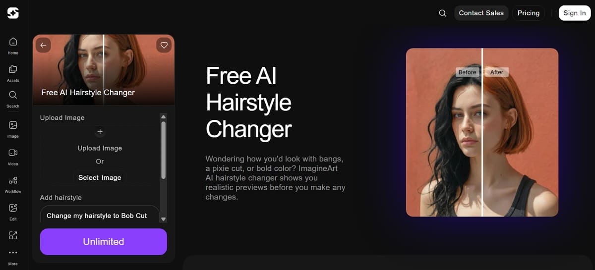 imageart hairstyle changer tool