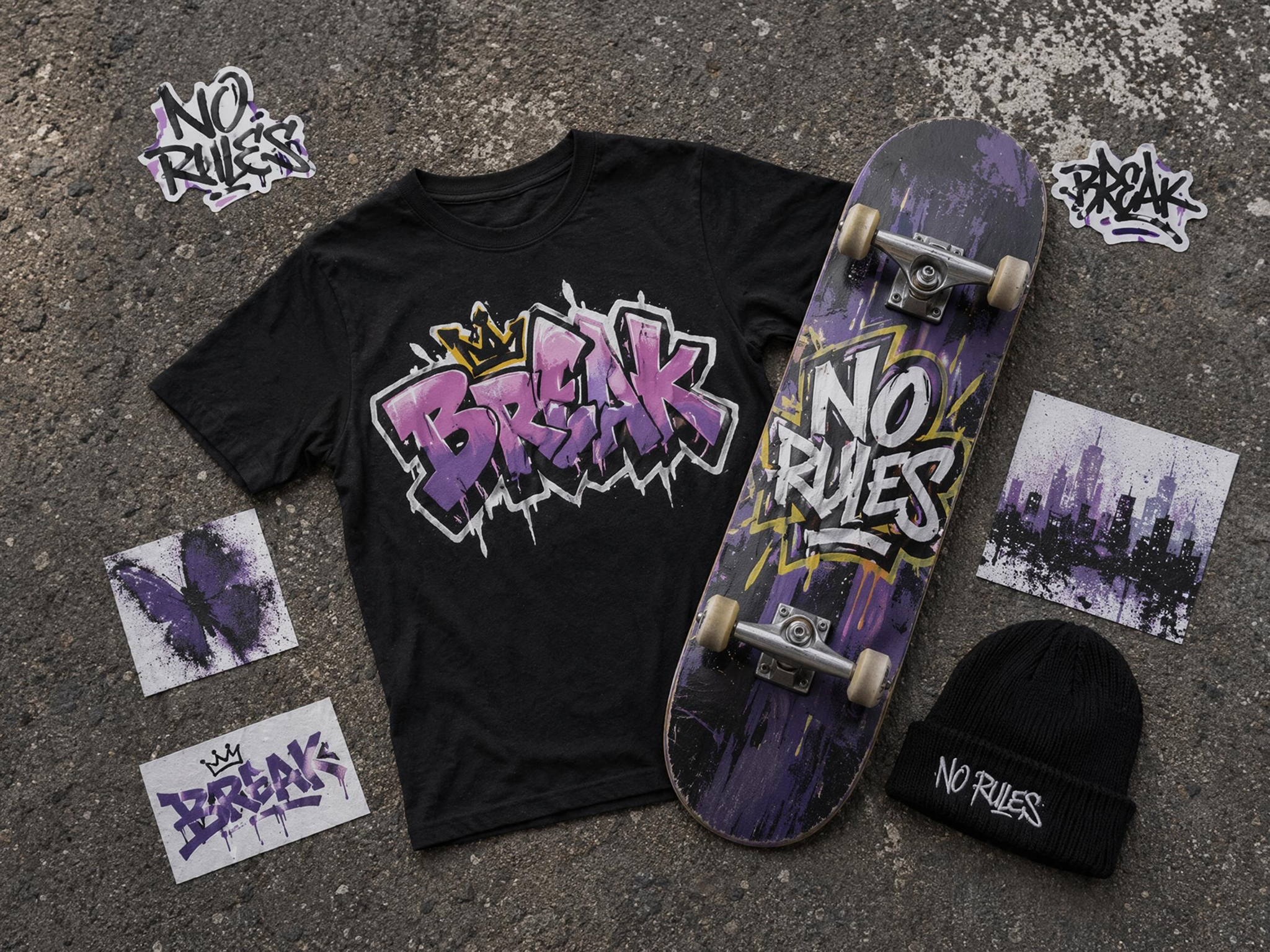 Generate Graffiti-Inspired Merch Concepts