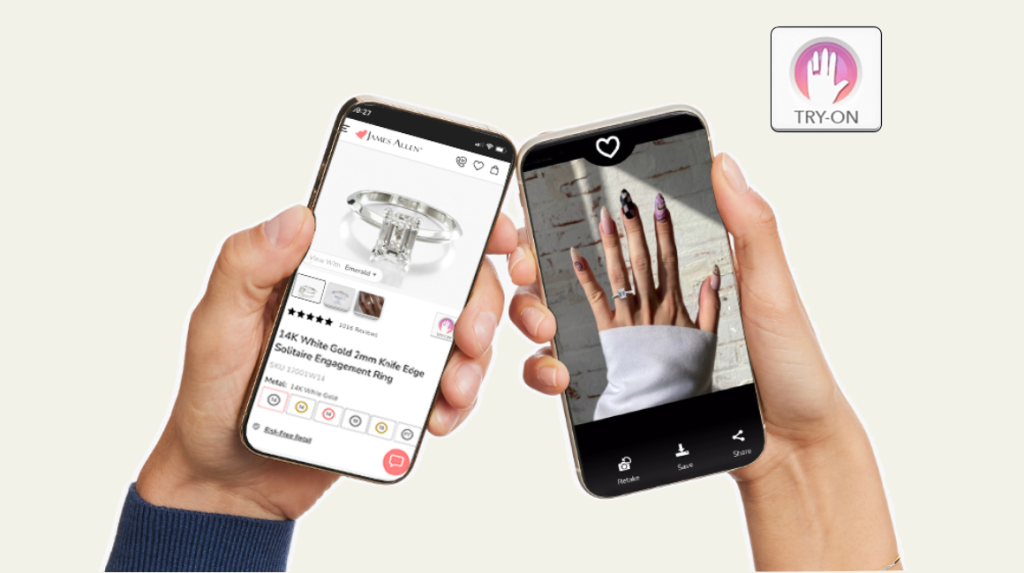 james allen virtual ring try-on