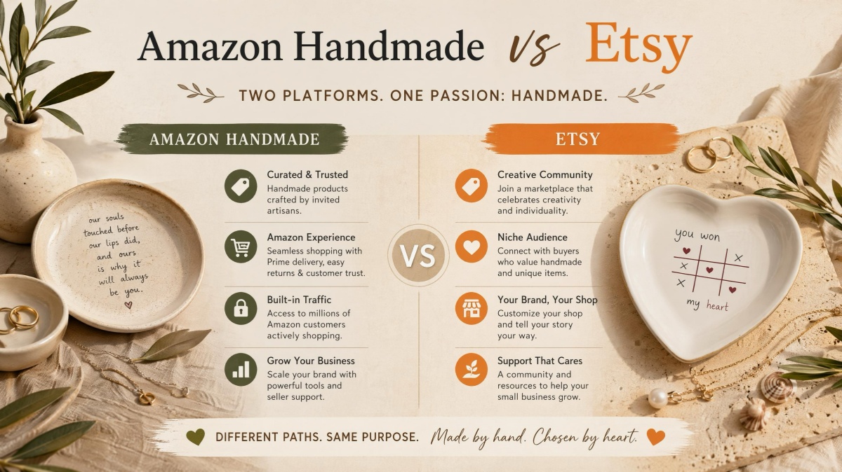Amazon Handmade vs Etsy for makers