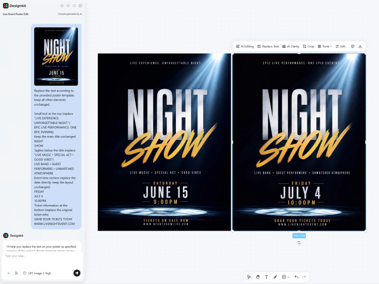 How to Design an Event Poster with AI