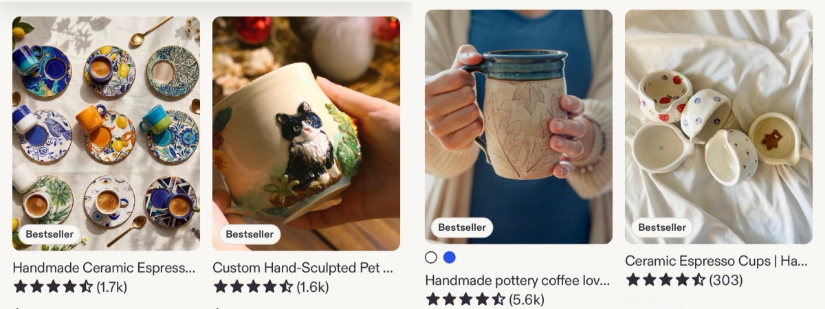 Etsy Handmade ceramic cup