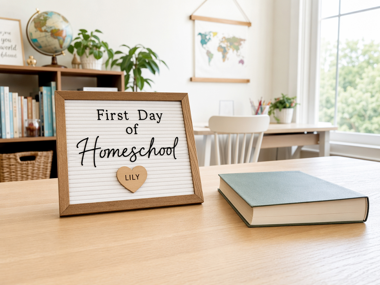 first day of school sign